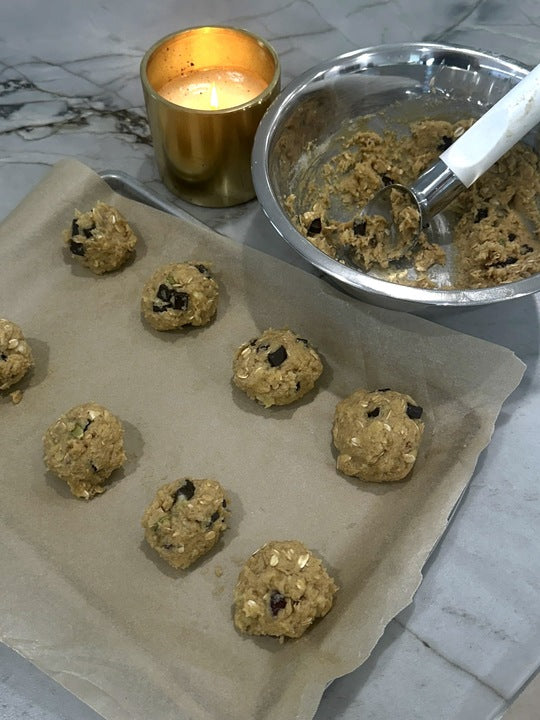 Banana oat cookies made using Goode Health or Banana Oat Cookies