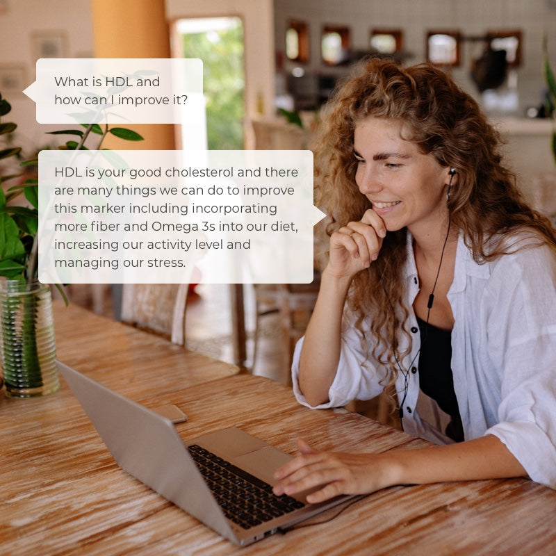 Wellness enthusiast in a Goode Health virtual health coaching session