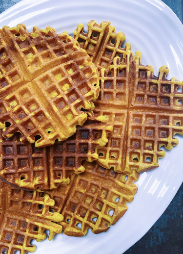 Golden Milk Waffles