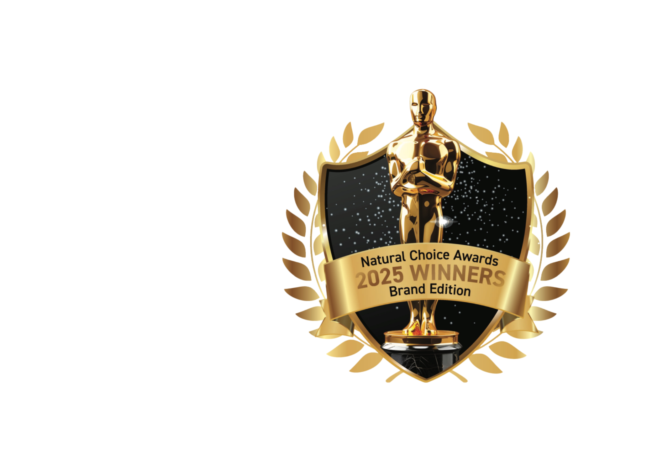 Image of 2025 winners of Natural Choice Awards for Brand Edition, blank space to the left