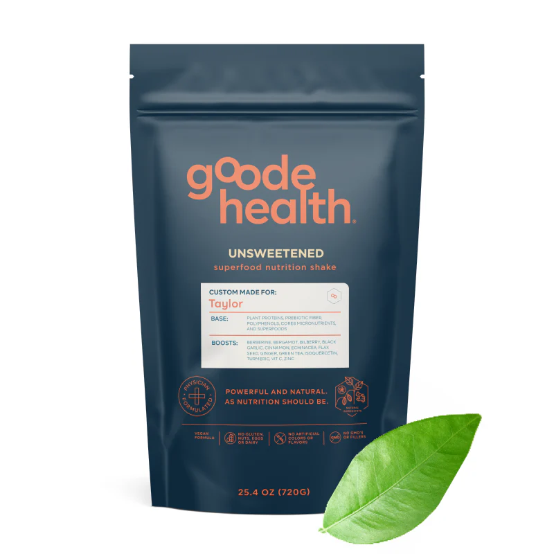 Goode Health Superfood shake unsweetened flavor pouch